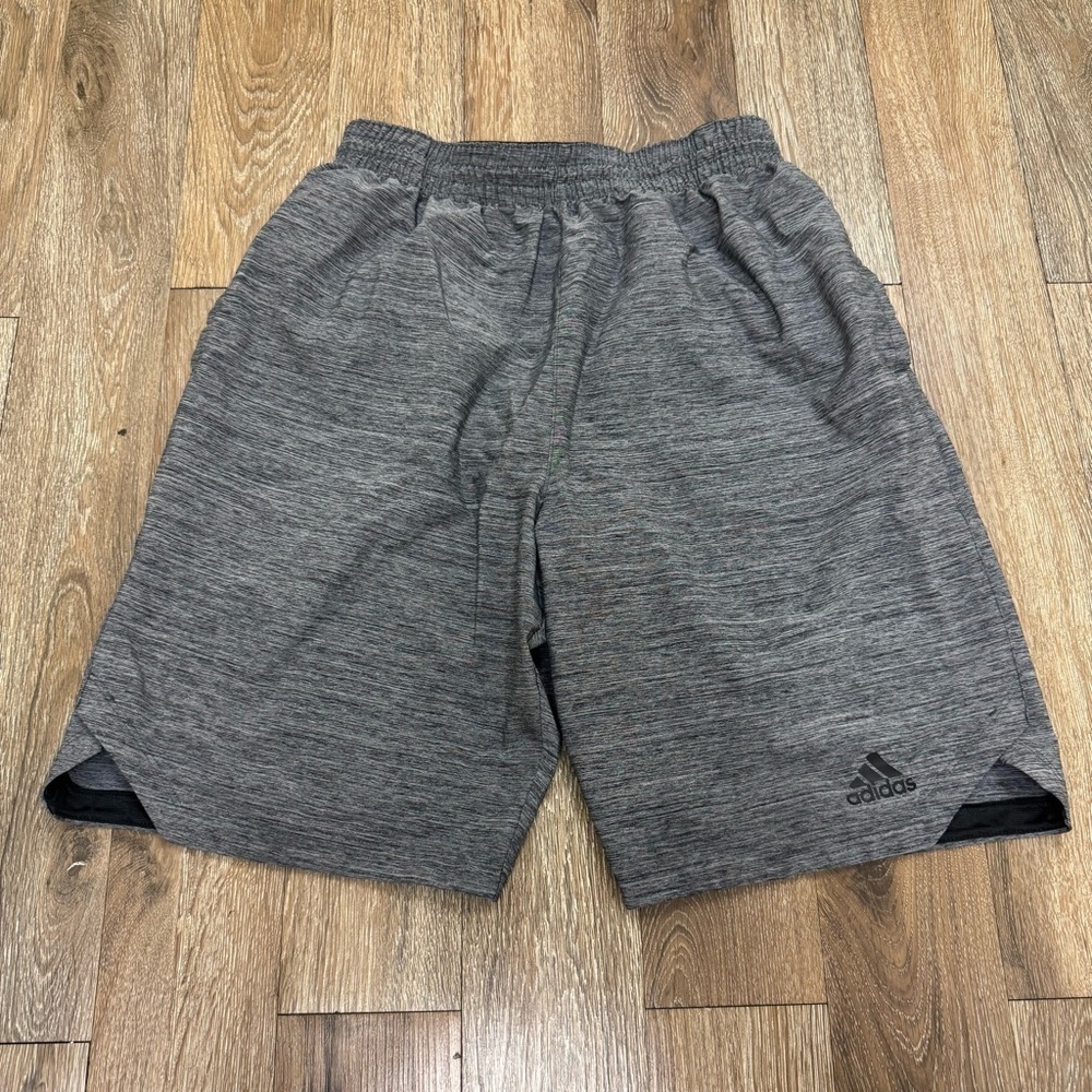 Adidas Men's Heather Gray Athletic Shorts